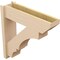 Ekena Millwork 8-in W x 30-in D x 30-in H Balboa Slat Rough Cedar Woodgrain TimberThane Outlooker, Primed Tan OUTUR080X30X30BOA24RCPR - alternate 3